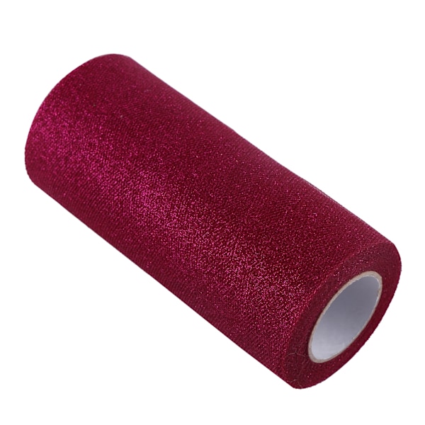 Burgundy Glitter Tyll Roll - Glittrande bröllopsfestdekor