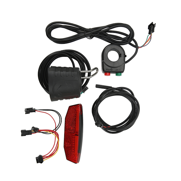 Elsykkel QD168 Frontlys DR001 Baklyssett med DK11 kontrollbryter for 36‑60V sykkelsykkel