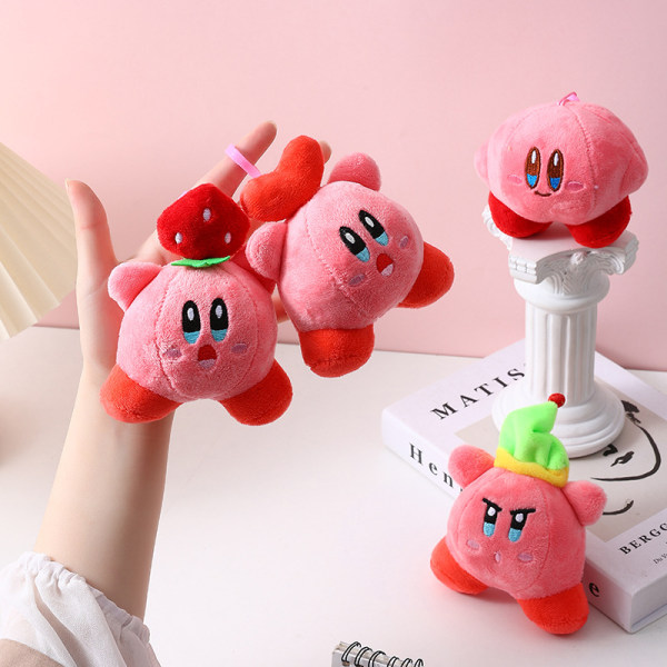 Kirby plysch leksak docka hänge söt mjuk docka spel fyllda karaktär docka present barn rosa 10CM-14CM