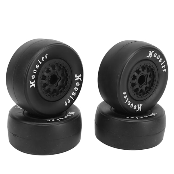 4kpl 1/10 mittakaavan RC-auton renkaat Kumirenkaat Muoviset pyörännavat 1/10 Off Road -kauko-ohjattavalle autolle