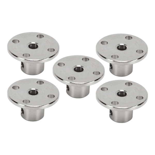 5 STK 4 mm flangekoblingskontakt Stål Stiv styring Modelkobling Tilbehør Akselaksler Beslag til DIY RC modelmotorer