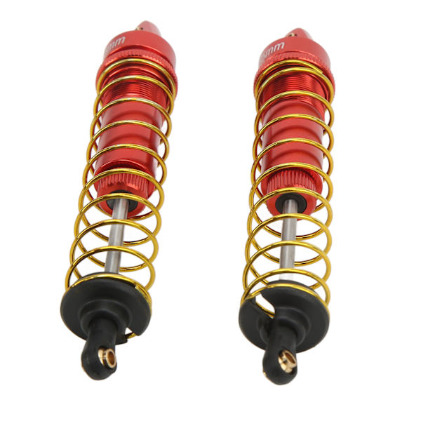 RC Stötdämpare Oljetryck Justerbar RC Dämparsats med fjädrar för Axial SCX10 90046 AXI03007 1/10 RC Bandbil 115mm Röd