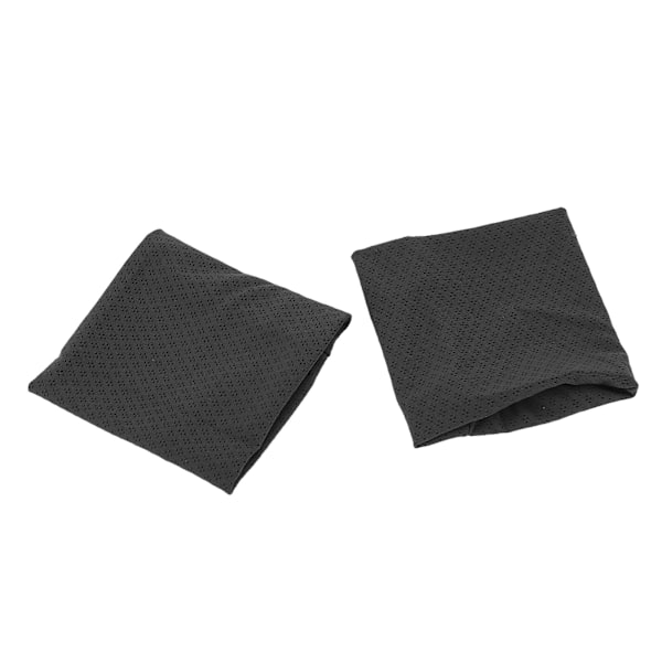 2ST Kølearmbånd Is Silke Hudvenlig Elastisk Unisex Åndbar Svedabsorberende Armbånd til Atletisk Træning Sort