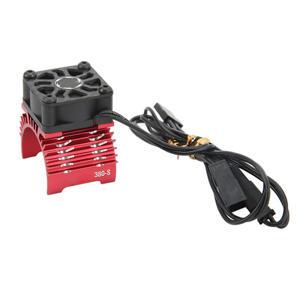 RC Moottorin Yksinkertainen jäähdytystuuletin Jäähdytyslevy alumiiniseos 32000RPM RC Jäähdytin 28mm 29mm 380 Harjaton moottori 8,4V Punainen