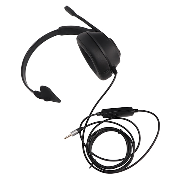 3,5 mm Business Headset ENC Brusreducering Volymjustering Monaural Telefonheadset med Mikrofon för Hemma Call Center