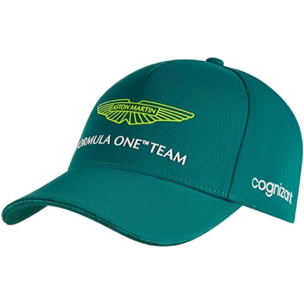 Aston Martin F1 Team - - Team Drivers Baseball Cap Lime Grøn - Unisex - Justerbar, One Size Passer Alle malachite green