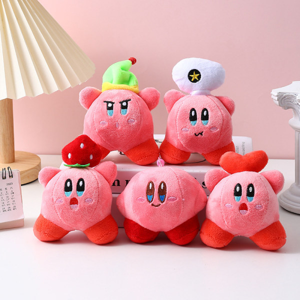 Kirby plysch leksak docka hänge söt mjuk docka spel fyllda karaktär docka present barn rosa 10CM-14CM