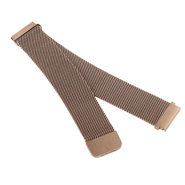 Magnetisk klockrem i rostfritt stål, snabbfrigörande hudvänligt klockarmband som andas för Huawei GT2 Rose Gold