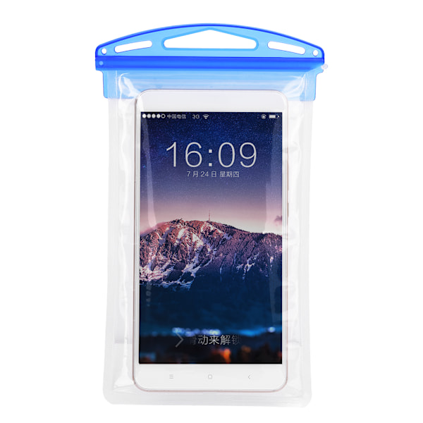 4 stk. Plast Transparent Udendørs Vandtæt Mobiltelefon Etui Cover Taske til Dykning Svømning Undervandsfotografering