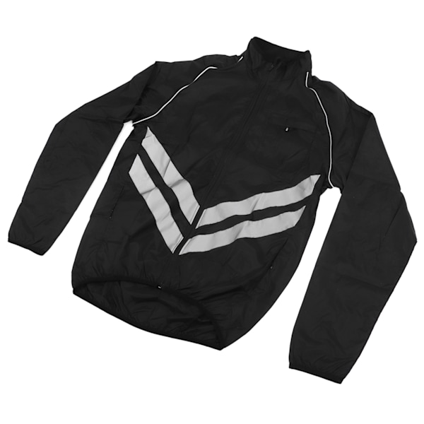 Pyöräilytakki Miehet Tuulenpitävä Vedenpitävä Heijastava Pitkähihainen Yläosa Off Road Mountain Road Riding Fishing 2XL