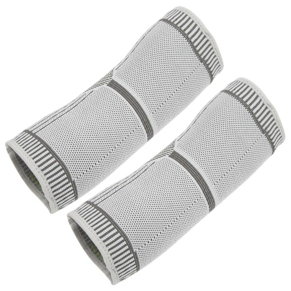 1 pari kyynärpääsuojia lämmittävällä hihnalla urheilun ja kuntoilun tukisukille L