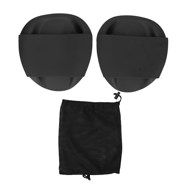 Simträningspaddel Svart PP Silikon Ergonomisk form Simträningspaddel för Freestyle Small