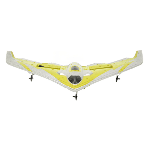 RC Plane Kit Glider Fjärrkontroll Flygplan EPP Foam Flygplan med LED-ljus för nybörjare Vuxna Barn Gul 1 Batteri