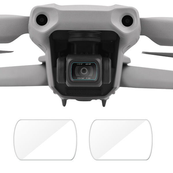 2-pack Härdat Glasskydd för Dji Mavic Air 2 Kamerans Objektiv - Repskyddande Skyddsfilm