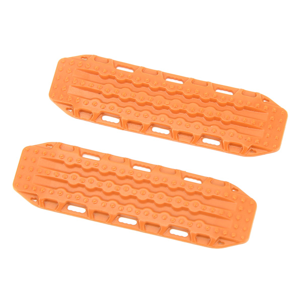 1 par Simulering Escape Board Plast Sand Stege Halkfri Escape Plate för 1/18 1/24 Skala RC Car Orange