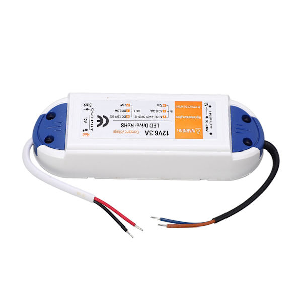 LED-driver 6,3A 72W AC90‑240V til 12V strømforsyningstransformator til LED-belysning LED-strips LED-lamper