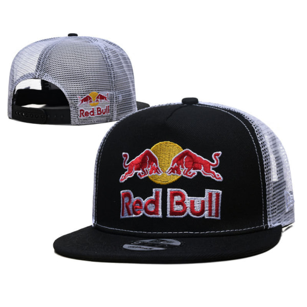 F1 Red Bull Racing Red Bull Hat Cap Broderad sportkupol hip-hop-hatt för män Populär skateboard Resor Utomhussport Mössa One Size black