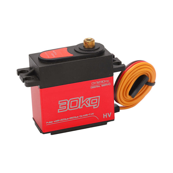RC 30KG Servo Nopea Vaste Alumiiniseos 180 astetta vedenpitävä digitaalinen servo metallivarrella RC-auto vene robotti Punainen
