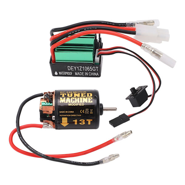 Børstet Motor ESC Combo 540 Børstet Motor med 65A Børstet ESC til Axial til Scx10 90046 til Traxxas til Tamiya