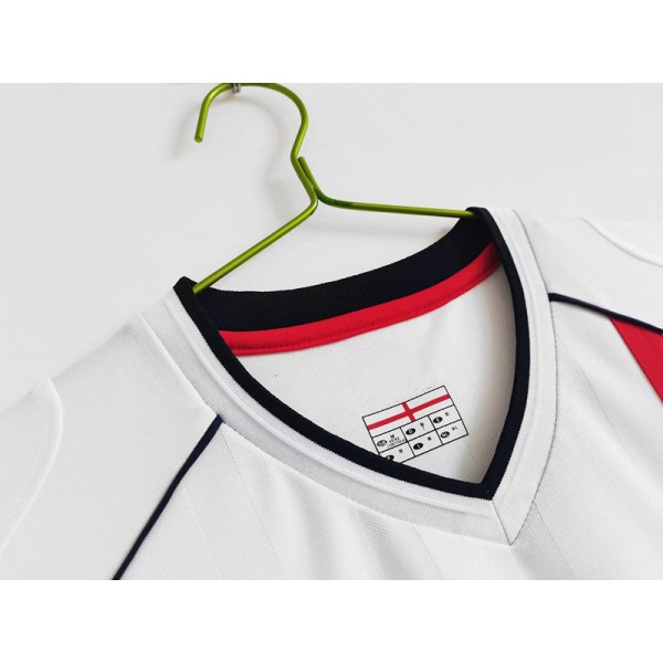2002 England hjemme retro trøje nr 4 Gerrard nr 7 Beckham fodboldtrøje L