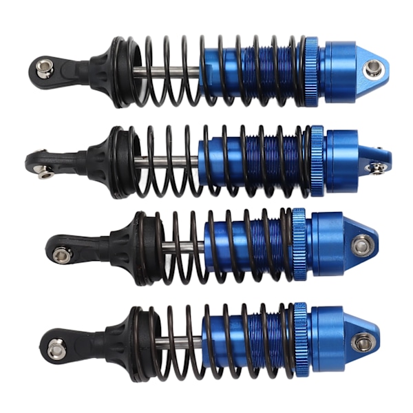 4 kpl RC etu- ja takaiskunvaimentimet alumiiniseosta muovia elastinen jousi RC iskunvaimennin TRAXXAS SLASH 1/10 auto sininen