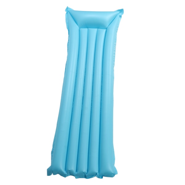 Uppblåsbar flytande rad PVC förtjockad fritid flytande säng tecknad blå enfärgad barnvatten uppblåsbar flytande säng