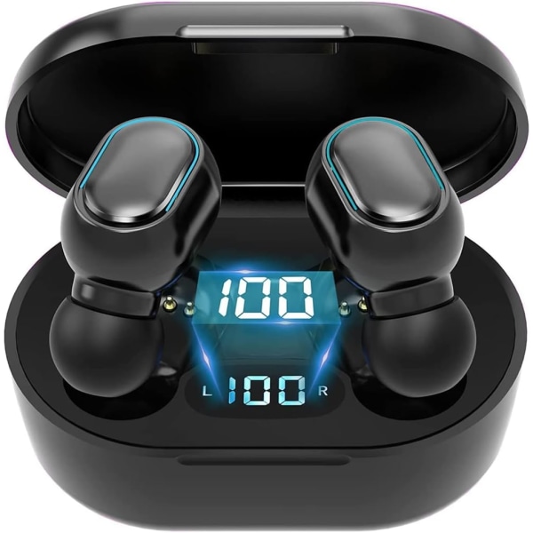 Trådløse ørepropper, Bluetooth 5.1-hodetelefoner Mini trådløse øretelefoner med ENC-støyreduserende mikrofon