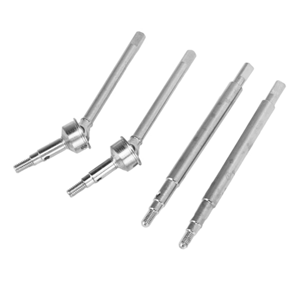 RC Bil Foran Bak CVD Drivaksel Messing Forlengelse Drivadapter Combiner Drivaksel for Traxxas 1/18 Sølv
