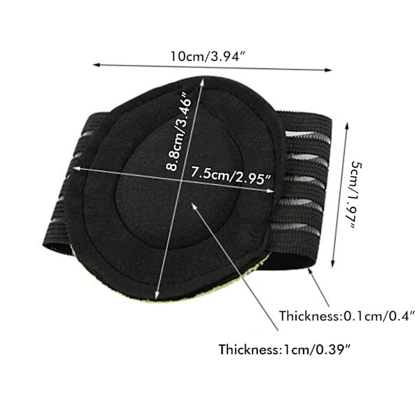 Stødabsorberende fodpuder til plantar fasciitis og flad fodstøtte