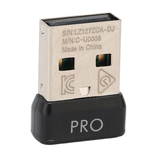 USB-mottaker for trådløs mus 2.4G, enkel å bytte ut, ABS, bærbar minilottaker for Logitech G Pro
