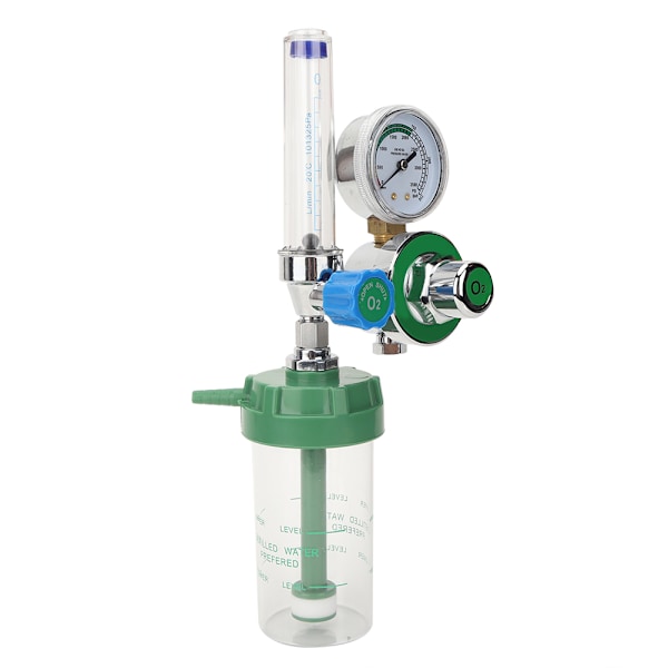 Bärbar syreregulator med tryckmätare - G5/8-14 hangänga