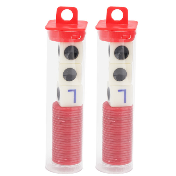 2 set Vänster Höger Mitttärningsspel 16 mm med 3 tärningar 24 marker för familjekvällar Vänners sammankomster Spel Fester Röd