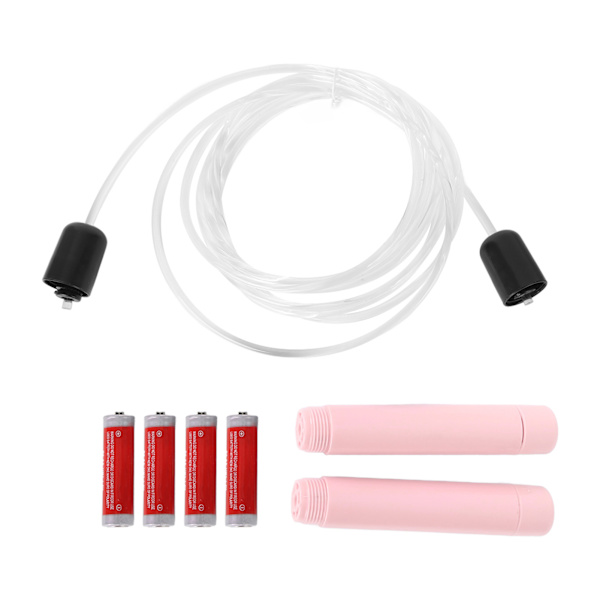 LED-hopprep Ergonomiskt handtag Coolt Intressant lysande hopprep för studenter Vuxna Fitness Rosa