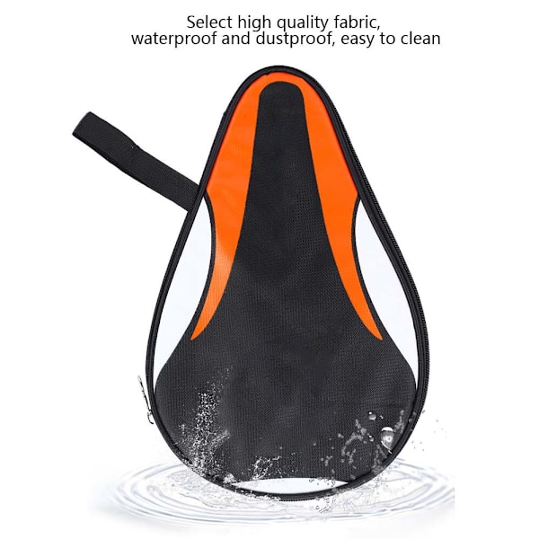 Vattentät Oxford Ping Pong Racket Bag - Full Protection, Orange