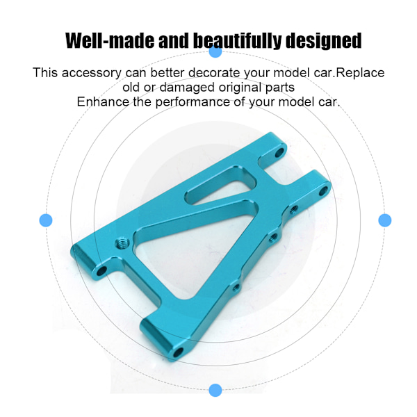 2 STK legering forreste nedre arm opgraderingsdele Passer til KYOSHO 4WD Optima 1/10 terrænkøretøj (blå)