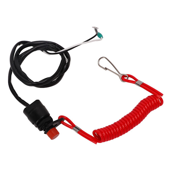 Stopkontakt til påhængsmotor ABS Vandtæt Fleksibelt Clip Design Bådsikkerhedskontakt 95cm