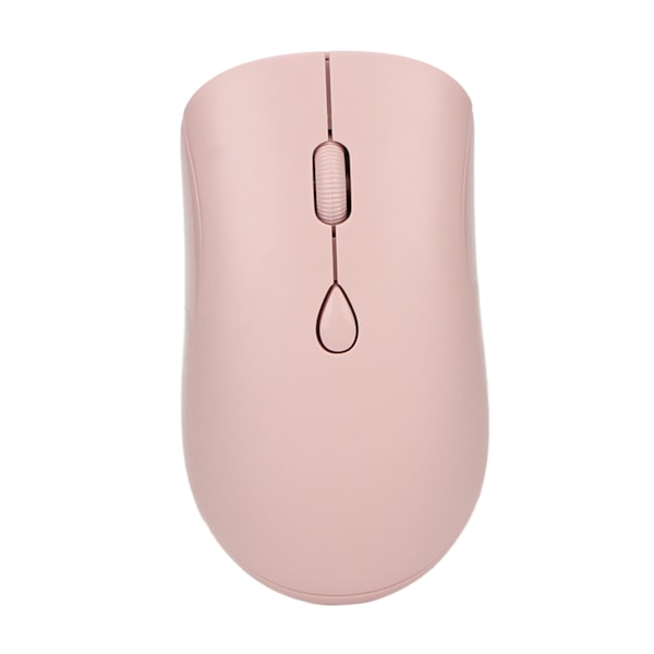 2.4G Trådlös Mus 1600DPI Ergonomisk Uppladdningsbart Batteri Bluetooth 5.2 Tyst Mus för Kontorsdatorer PC Rosa