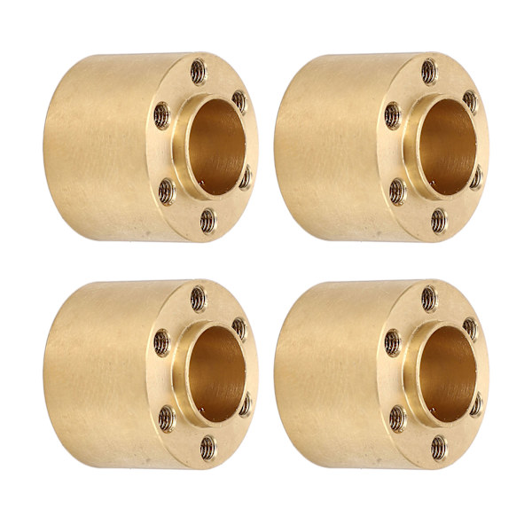 4kpl Hex Hex-navan levittäjä Messinki Paino Kulutusta kestävä Hex-laajennussovitin 1,9 tuuman 2,2 tuuman navalle 15 mm/0,6 tuumaa