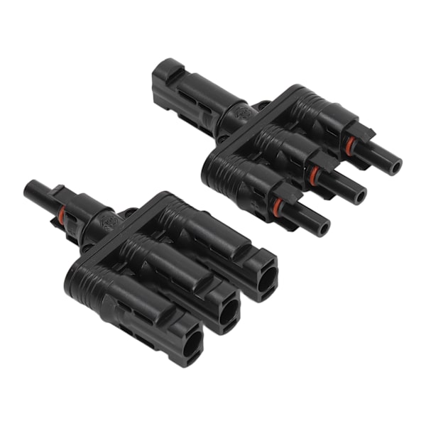 1000VDC Ett par solpanelskontakter PPO Koppar Tennplätering 3 till 1 T Typ fotovoltaisk adapter för utomhusbruk