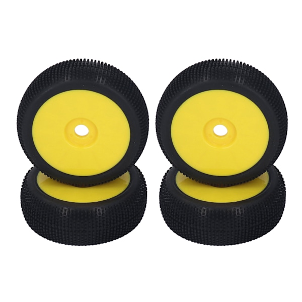 4st RC gummidäck Starkt grepp Hög nötningsbeständighet Flexibla 17 mm hjul för Redcat Yellow