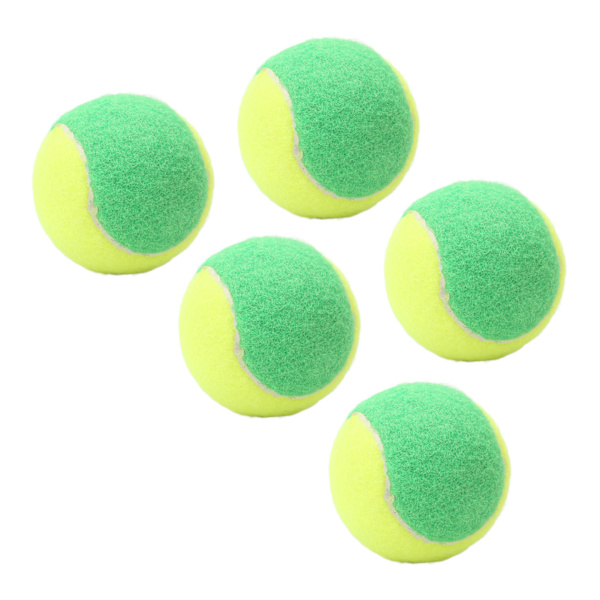 5 ST 6 cm gummi tennisbolde Elastiske squashbolde trykaflastningsbolde til træningsunderholdning Grøn