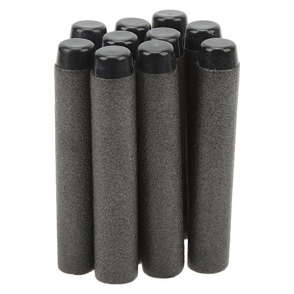 EVA Foam Dart Hollow Refill Dart Skjutbollspel Leksaker för Barn Pojkar Flickor Svart massivt huvud