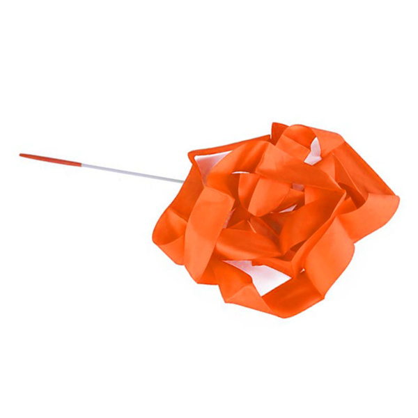 4m/13.12ft Dansband Gymnastik Band Streamers Dansande Streamers Stavar för barn Orange