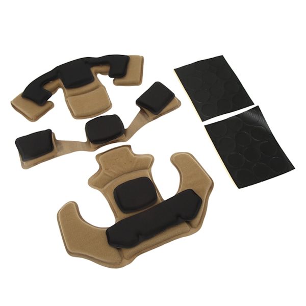 Hjelmpute Hodepute Beskyttende 2-lags Memory Foam Pute Hjelmputesett for WENDY Tan