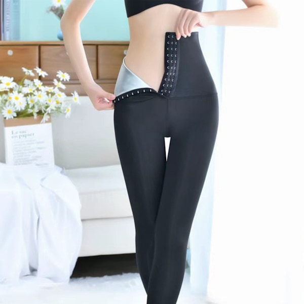 Joggingbyxor för kvinnor med hög midja Höftlyftande Yogabyxor för träning Fitness Träning Gym Ninth Pants XL