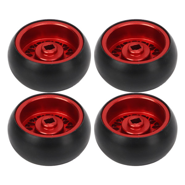 4 STK RC Driftekk Erstatningsdekk i aluminiumslegering for WLtoys K989 1/28 RC Bil A Rød