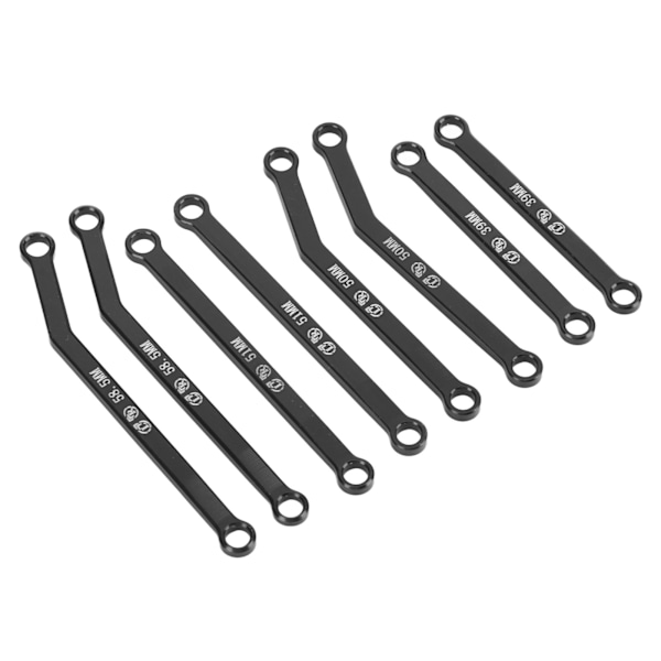 Dragstång Aluminiumlegering Dragstångsenhet för Axial SCX24 1/24 Fjärrkontroll Biluppgradering Del Blå