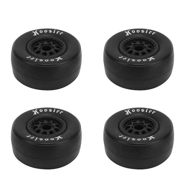 4kpl 1/10 mittakaavan RC-auton renkaat Kumirenkaat Muoviset pyörännavat 1/10 Off Road -kauko-ohjattavalle autolle