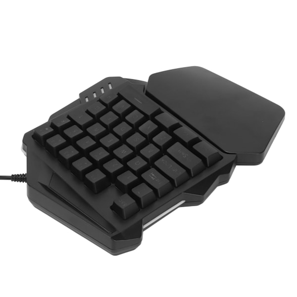 Enhands Speltangentbord RGB Bakgrundsbelysning 35 Tangenter Ergonomiskt Bärbart Mini Spelmekaniskt Tangentbord