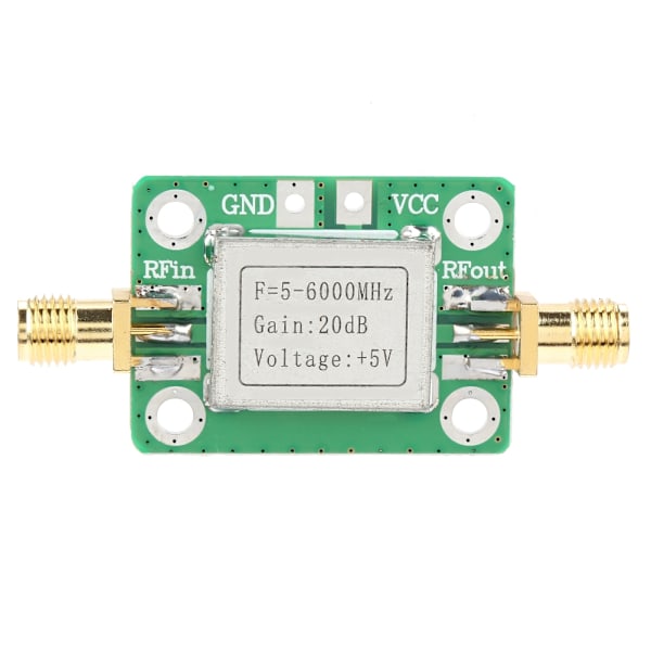 RF-bredbåndssignalforsterker - 5M~6GHz, 20dB forsterkning, skjermende skall